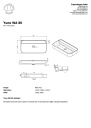 Copenhagen Bath Yuno WA 80 servant 800x410 mm, Hvit Matt