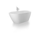 Duravit D-Neo Frittstående Badekar 1600x750 mm, uten overløp, Hvit Matt