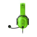 Razer Blackshark V2 X Hodesett 3,5 Mm Jakk Stereo Grønn, Svart