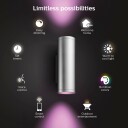 Philips Hue Appear WACA EU wall lantern inox 2x8