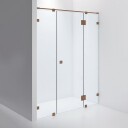 INR Iconic Nordic Rooms Dusjnisje ARC 7 Måltilpasset Brushed Bronze / Klart Glass