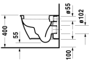 Duravit Darling New Compact toalett 365x485 mm, Hvit med HygieneGlaze