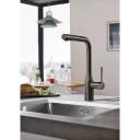 Grohe Essence blandebatteri m. L-kran og hånddusj (hard graphite)