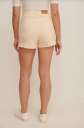 Raw Hem Slit Denim Shorts