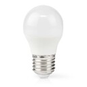 Nedis Frostet LED lyspære Varm hvit E27, G45, 4,9W, 470lm, 2700K