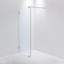 INR Iconic Nordic Rooms Dusjvegg ARC 20 Måltilpasset Brushed Stainless / Frostet Glass