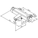 Damixa Pine badekartermostat Krom