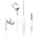 XO In-Ear Headset med mic og 3,5mm kontakt - Hvit