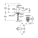 Grohe Eurosmart Cosmopolitan servantbat. Med push-open ventil, Krom