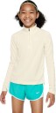 Nike Dri-Fit Long Sleeve 1/2-Zip Top Jente Coconut Milk/White M (10-12)