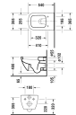 Duravit Happy D.2 Vegghengt toalett 365x540 mm.