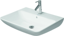 Duravit ME by Starck Vegghengt servant 650x490 mm, 1 bl.hull, m/o.l, Hvit m/WG