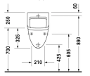 Duravit Starck 3 Urinal Hvit, WonderGliss