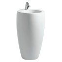 LAUFEN IL BAGNO ALESSI FRITTSTÅENDE SERVANT Ø53 CM U/ARMATURHULL LCC HVIT