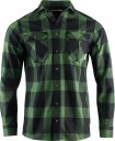 Aclima Men's ReBorn Woolshirt Check Dark Grey/Green Check Dark Grey / Green L