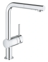 Grohe Minta blandebatteri med L-kran og hånddusj (chrome)