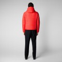 Save The Duck Donald Hooded Puffer Jacket Herre Poppy Red XL