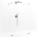 Macro Grace Dusjvegg Walk In Shower 120 cm, Børstet/Frostet Glass