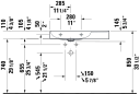 Duravit DuraSquare Møbelservant 800x470 mm, 1 bl.hull, u/overløp, Hvit