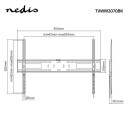 Nedis TVWM2070BK mounting kit (fixed)