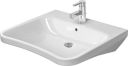 Duravit DuraStyle Vegghengt servant 650x570 mm, 1 bl.hull, m/overløp, Hvit