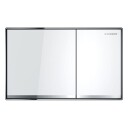 Geberit Sigma 60 betjeningsplate, hvit glass