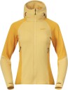 Bergans Of Norway Tind Merino Hood Jacket Dame Buttercup Yellow/Marigold Yellow L