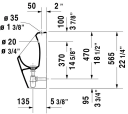 Duravit No.1 Urinal 305x290 mm, Med Flue, Hvit