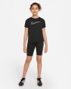 Nike Dri-Fit One Ss Training Top Junior Black/White S (8-10)