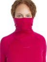 Icebreaker 300 Merinofine Ls Roll Neck Thermal Top Dame Electronic Pink M