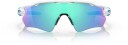 Oakley Radar Ev Path Polished White-sky Blå/prizm Sapphire