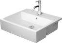 Duravit Vero Servant for nedfelling 550x470 mm, u/bl.hull, m/o.l, Hvit m/WG