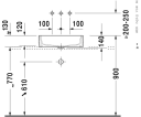 Duravit Vero Air Toppmontert servant 500x380 mm.