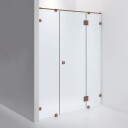 INR Iconic Nordic Rooms Dusjnisje ARC 7 Måltilpasset Brushed Bronze / Frostet Glass