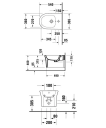 Duravit White Tulip Vegghengt Bidé 370x540 mm, m/overløp, Hvit