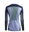 Aclima  LightWool sportshirt W´s Dame 332 Purple Impr/Navyblazer/Northatlantic L