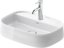 Duravit Zencha Toppmontert Servant 550x390 mm, 1 bl.hull, u/o.l, Hvit