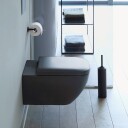 Duravit Happy D.2 Vegghengt toalett 365x540 mm, Rimless, Antrasitt Matt