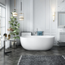 Bathlife Soft Frittstående badekar 1700x800 mm, Akryl, Hvit