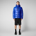 Save The Duck Maxime Hooded Puffer Jacket Herre Blue Berry M