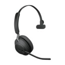 Jabra Evolve2 65 Ms Hodesett Usb-a Microsoft Teams Mono Svart