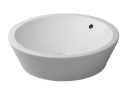 Duravit Starck 1 Toppmontert servant Ø530 mm, med overløp, WonderGliss