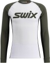 Swix Racex Classic Long Sleeve Herre Bright White/Olive L