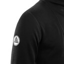 Aclima DoubleWool Polo zip, M's Jet Black Marengo (#202020) Herre XXL