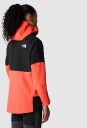 The North Face W Jazzi Gtx Jacket Radiant Orange/tnf Black L