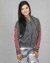 Adidas Essentials 3 Stripes Fullzip Hoodie Dark Grey Heather S