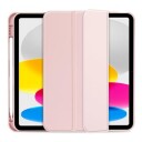 iPad (2022) Tech-Protect SmartCase Pen Tri-Fold Folio-deksel Rosa