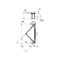 PURUS CORNER TILE LAV SIDE Ø50