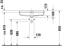 Duravit Vero Air Servant for underliming 600x310 mm, Wondergliss