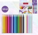 Faber-Castell - Felt-tip pen unicorn 18+6 + stickers (554221)